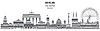 Vector clipart: Berlin City gradient 