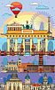 Vector clipart: Berlin colorful line art 
