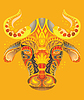 Vector clipart: colorful bull