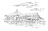Vector clipart: China hand drawing landmark 