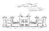 Vector clipart: China hand drawing landmark 