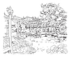 Vector clipart: China hand drawing landmark 