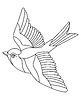 Vector clipart: Song bird
