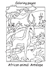 Färbende Antilope | Stock Vektrografik