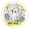 Vector clipart: Lets sing colorful unicorn