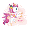 cartoon character cute unicorn