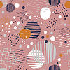 Abstract seamless pattern in trendy colors