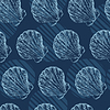 marine seamless pattern seashells