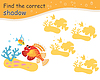 Find correct shadow funny fishes