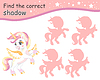 Find correct shadow romantic wingled unicorn