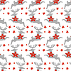 Seamless pattern with Christmas deers | Stock Vector Graphics