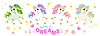 Vector clipart: Collection of cute cartoon unicorn