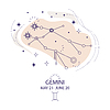 Star constellation zodiac Gemini