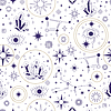 Star constellations mystic seamless pattern