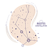 Vector clipart: Star constellation Bootes