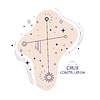 Vector clipart: Star constellation Crux