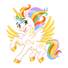 Vector clipart: Cute unicorn