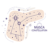 Vector clipart: Star constellation Muska