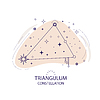 Vector clipart: Star constellation Triangulum