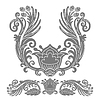 Vector clipart: Abstract ornate floral