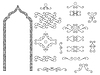 Vector clipart: set of elements and shapes with arch