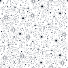 Vector clipart: Star constellations seamless pattern