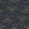 Vector clipart: Moth and stars seamless pattern