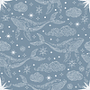 Vector clipart: Star constellation clouds and celestial whale