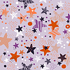 Vector clipart: Seamless pattern stars on purple background