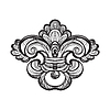 Vector clipart: Vintage hand drawing sketch element of design