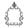 Vector clipart: Hand drawing vintage frame baroque style
