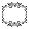Vector clipart: Engraving vintage frame baroque style