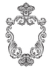 Vector clipart: Hand drawing ornate frame baroque style