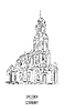 Vector clipart: Germany Dresden landmark