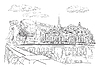 Vector clipart: Dresden attraction Germany landscape