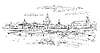 Vector clipart: Landscape of Theatre Square in Dresden