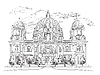 Vector clipart: Germany landmark Berlin Cathedral