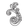 Vector clipart: Ornate vintage decorative element
