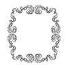 Vector clipart: Hand drawing vintage baroque frame art