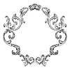 Vector clipart: Vintage engraving baroque frame art