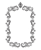 Baroque engraved vintage frame art