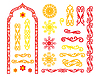 Vector clipart: Decorative arch and ornament design elements set