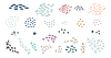 Vector clipart: Abstract design elements set of different dots and