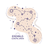 Vector clipart: Star constellation Eridanus