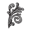 Vector clipart: Drawing vintage baroque element