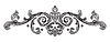 Vector clipart: Drawing vintage baroque monogram