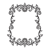 Vector clipart: Beautiful hand drawing baroque frame