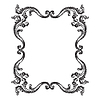 Vector clipart: Hand drawing filigree baroque frame
