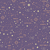 Vector clipart: Space Galaxy constellation seamless pattern purple