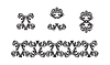 Baroque vintage elements with flourish motif